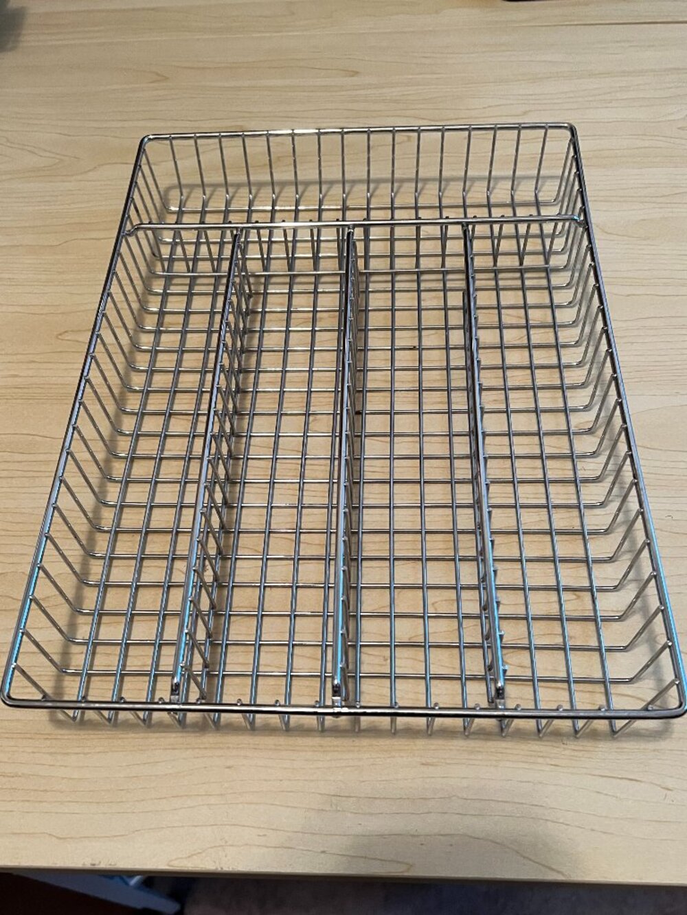 Kitchen Utensil Tray - Chromed Steel 14.25 x 10.25 x 1.75